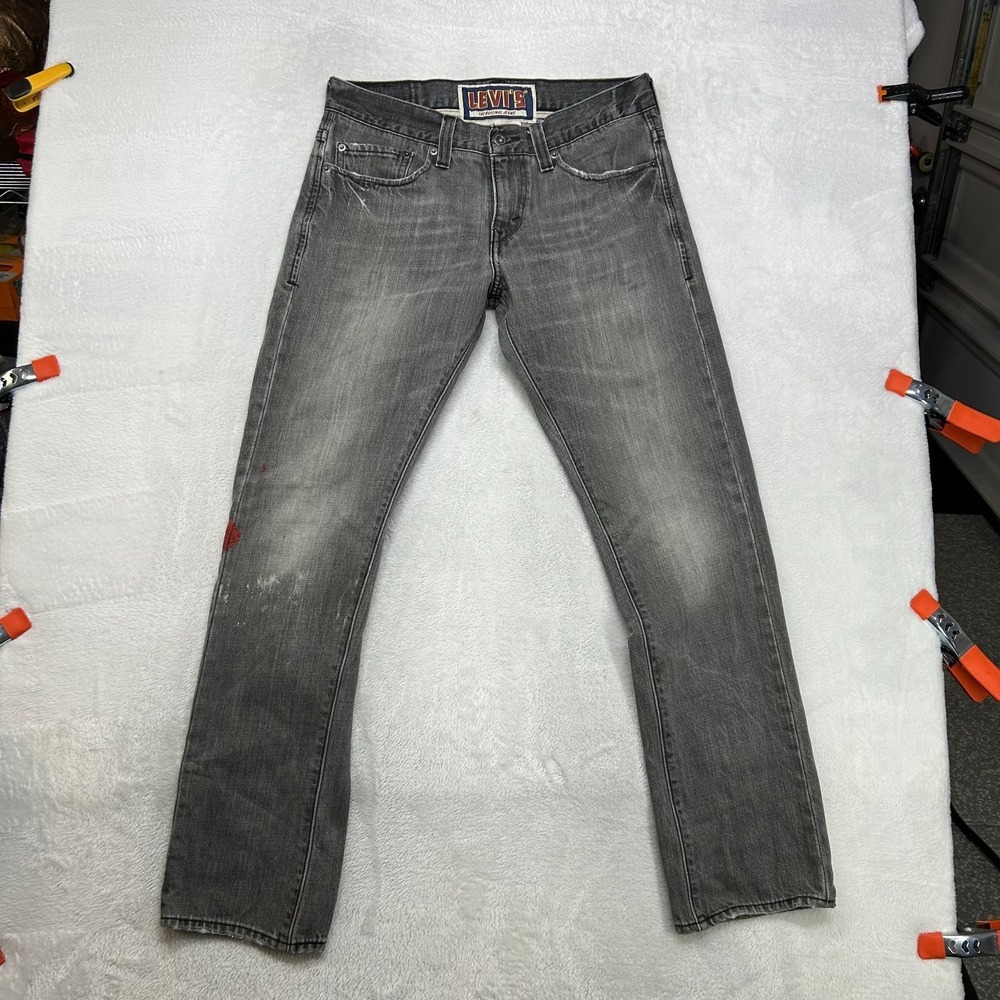 Vintage Levi's 511 Skinny Jeans Men's Gray Denim Pockets Classic Zip Fly - 33X30